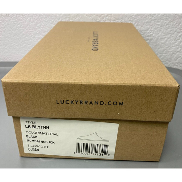 Lucky Brand Shoes - Women's Lucky Brand Black Suede Mules, Belky, Size 6.5‎ M